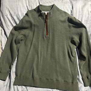 Daniel Cremieux Forest Green Zip-Up Sweater